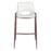 Zuo Modern Desi BarStool Set of 2, White/Walnut