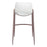 Zuo Modern Desi BarStool Set of 2, White/Walnut