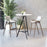 Zuo Modern Desi BarStool Set of 2, White/Walnut