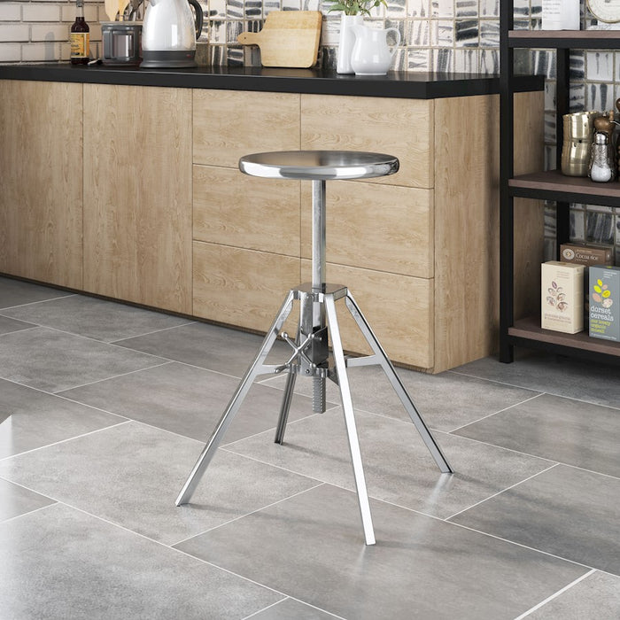 Zuo Modern Mercy Counter Stool, Silver