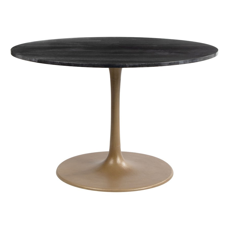 Zuo Modern Taj Dining Table, Black/Gold