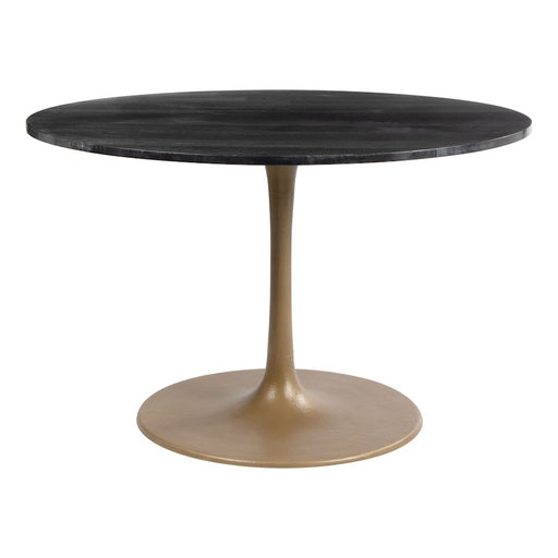 Zuo Modern Taj Dining Table, Black/Gold
