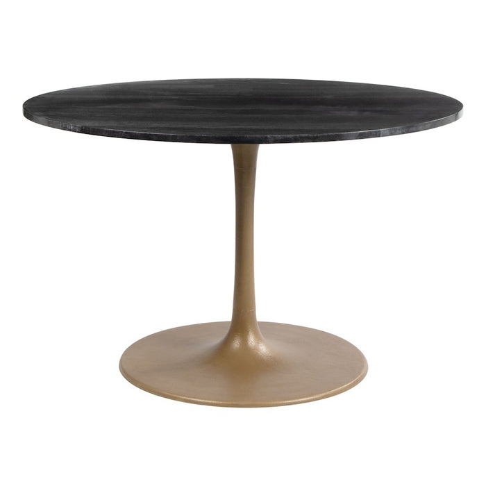 Zuo Modern Taj Dining Table, Black/Gold