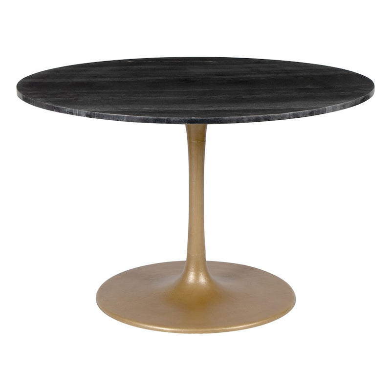 Zuo Modern Taj Dining Table, Black/Gold