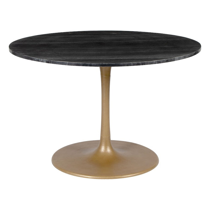 Zuo Modern Taj Dining Table, Black/Gold