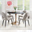 Zuo Modern Taj Dining Table, Black/Gold