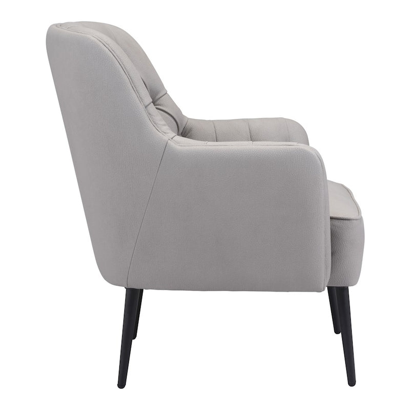 Zuo Modern Tasmania Accent Chair, Gray