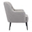 Zuo Modern Tasmania Accent Chair, Gray