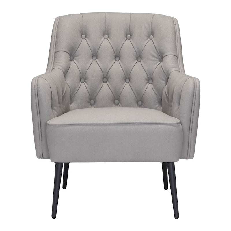 Zuo Modern Tasmania Accent Chair, Gray
