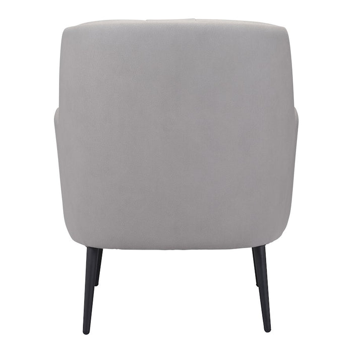 Zuo Modern Tasmania Accent Chair, Gray