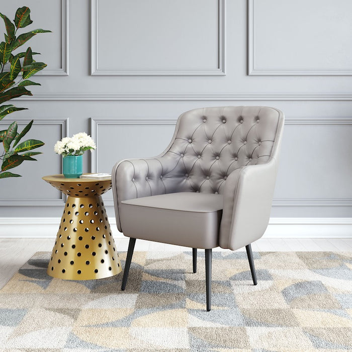 Zuo Modern Tasmania Accent Chair, Gray