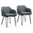 Zuo Modern Braxton Dining Chair Set of 2, Vintage Gray - 109210