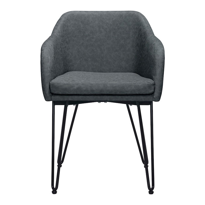 Zuo Modern Braxton Dining Chair Set of 2, Vintage Gray