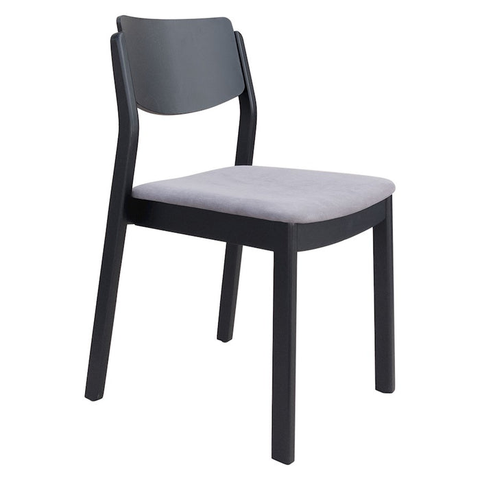 Zuo Modern Desdamona Dining Chair Set of 2, Gray/Black - 109214
