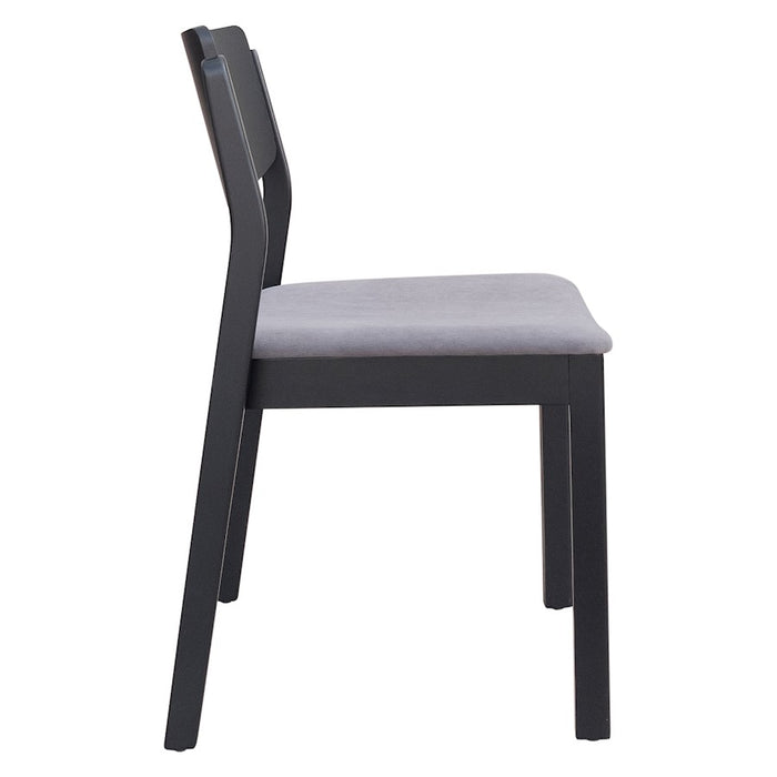 Zuo Modern Desdamona Dining Chair Set of 2, Gray/Black