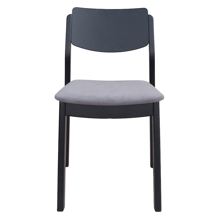 Zuo Modern Desdamona Dining Chair Set of 2, Gray/Black