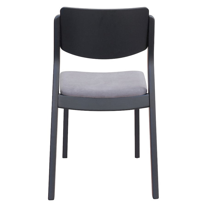 Zuo Modern Desdamona Dining Chair Set of 2, Gray/Black