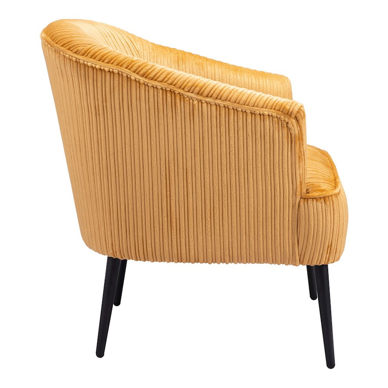 Zuo Modern Ranier Accent Chair, Yellow