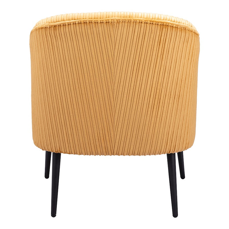 Zuo Modern Ranier Accent Chair, Yellow