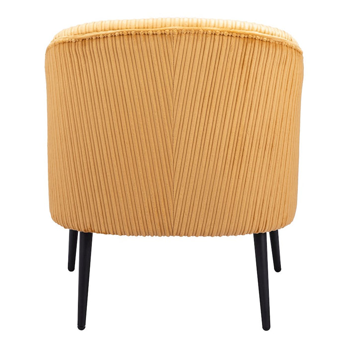 Zuo Modern Ranier Accent Chair, Yellow