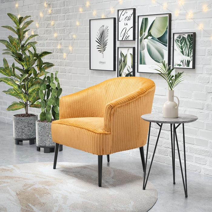 Zuo Modern Ranier Accent Chair, Yellow