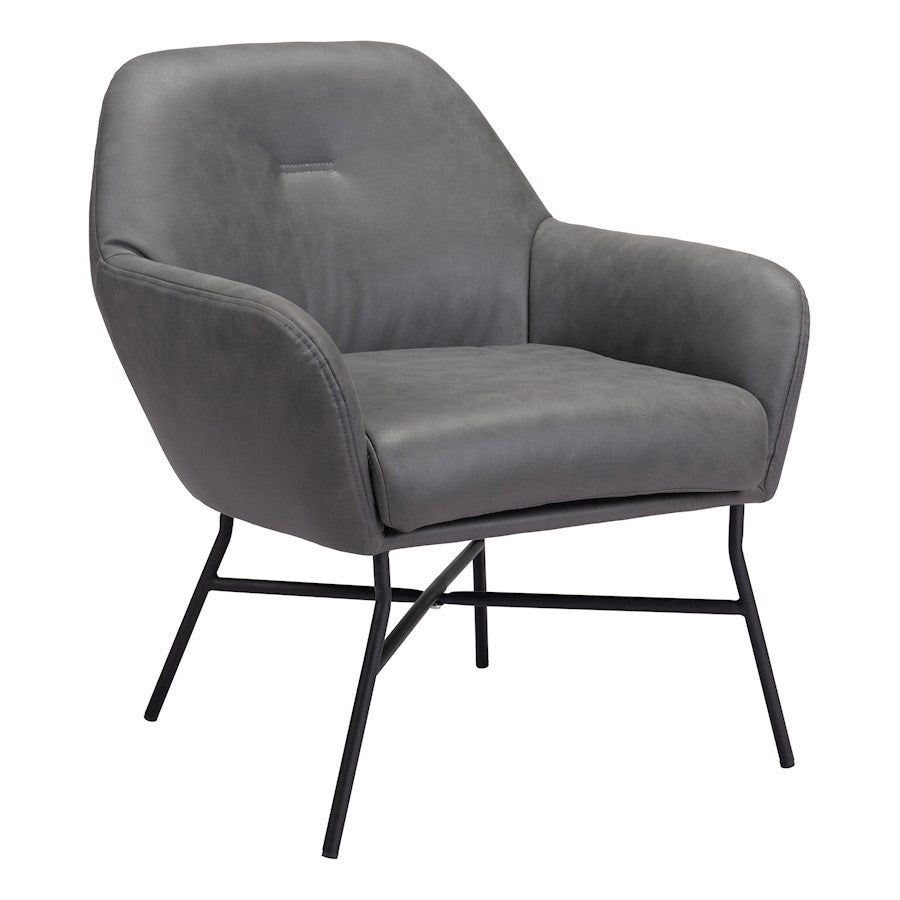 Zuo Modern Hans Accent Chair, Vintage Gray - 109229