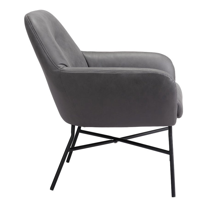 Zuo Modern Hans Accent Chair, Vintage Gray
