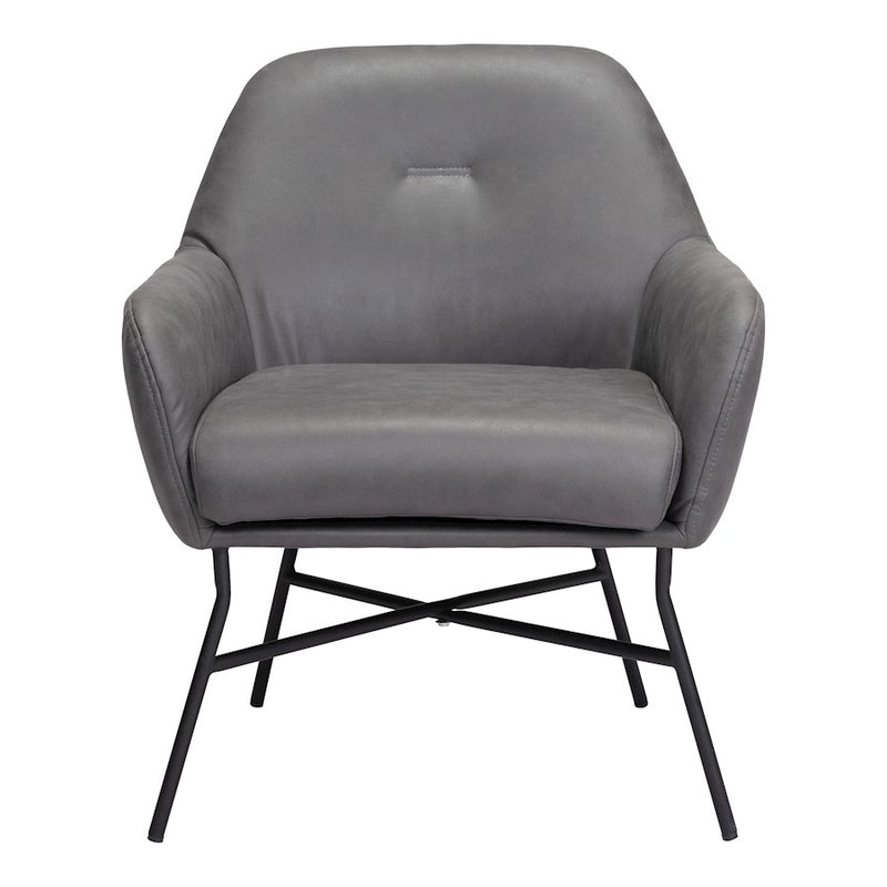 Zuo Modern Hans Accent Chair, Vintage Gray