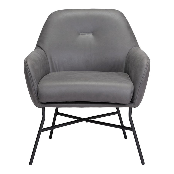 Zuo Modern Hans Accent Chair, Vintage Gray