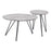 Zuo Modern Kerris Coffee Table, Set of 2, Gray/Black