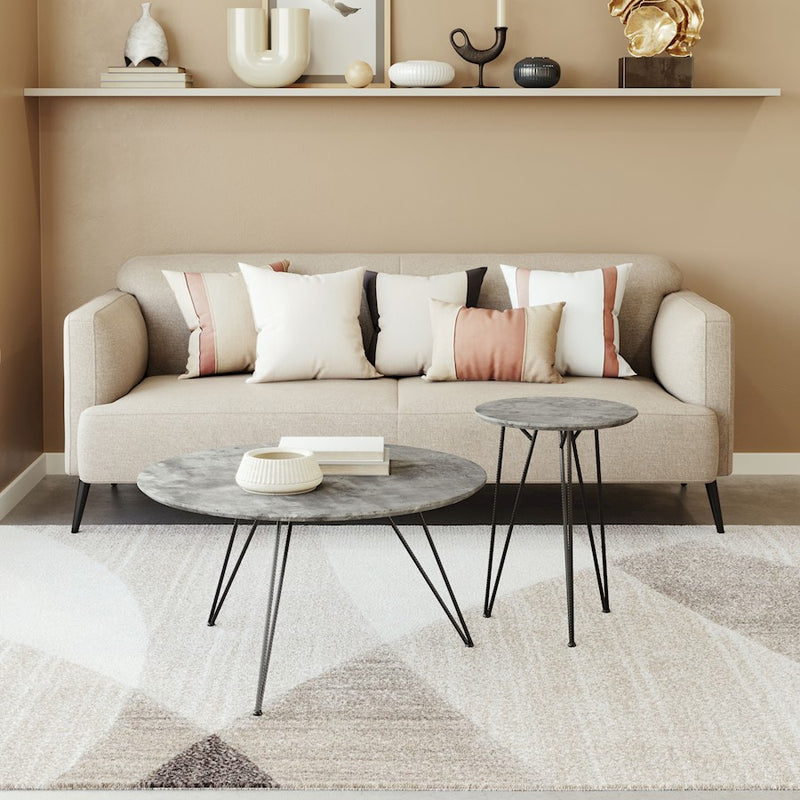 Zuo Modern Kerris Coffee Table, Set of 2, Gray/Black