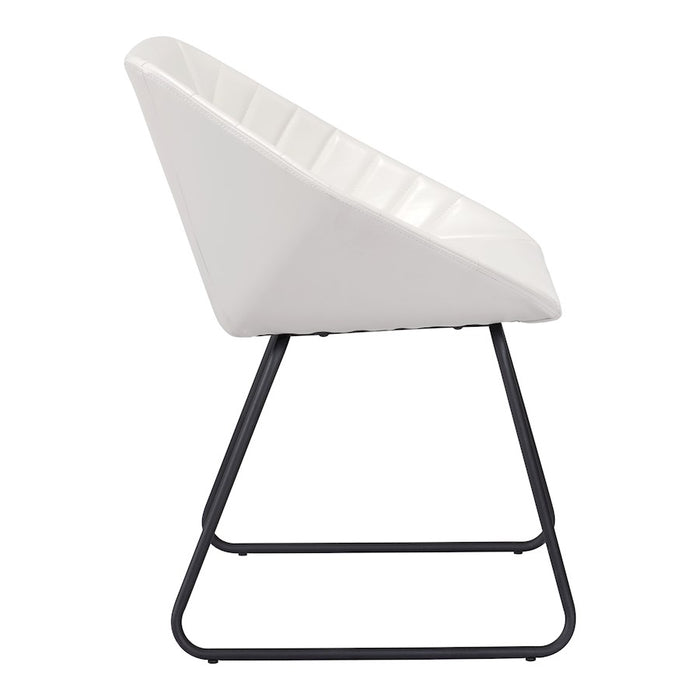Zuo Modern Miguel Dining Chair Set of 2, White