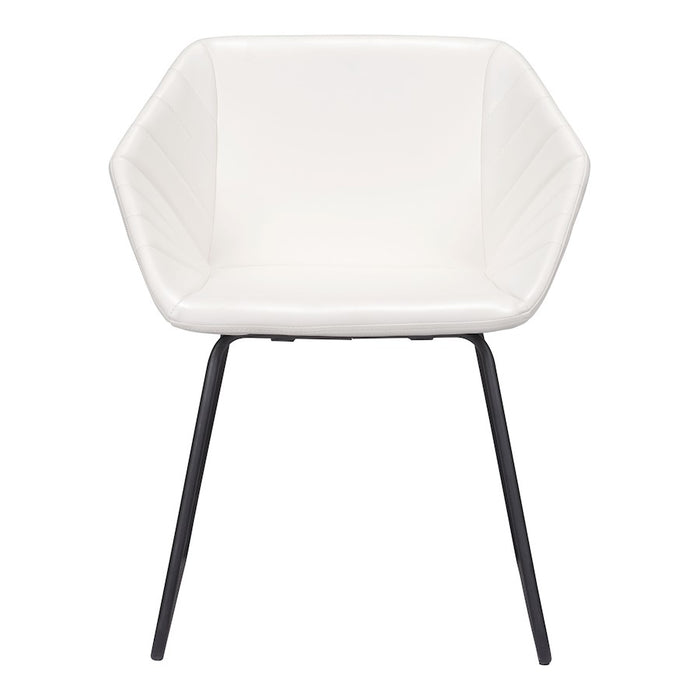 Zuo Modern Miguel Dining Chair Set of 2, White