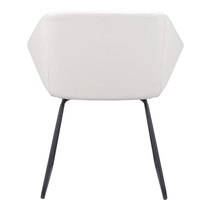 Zuo Modern Miguel Dining Chair Set of 2, White