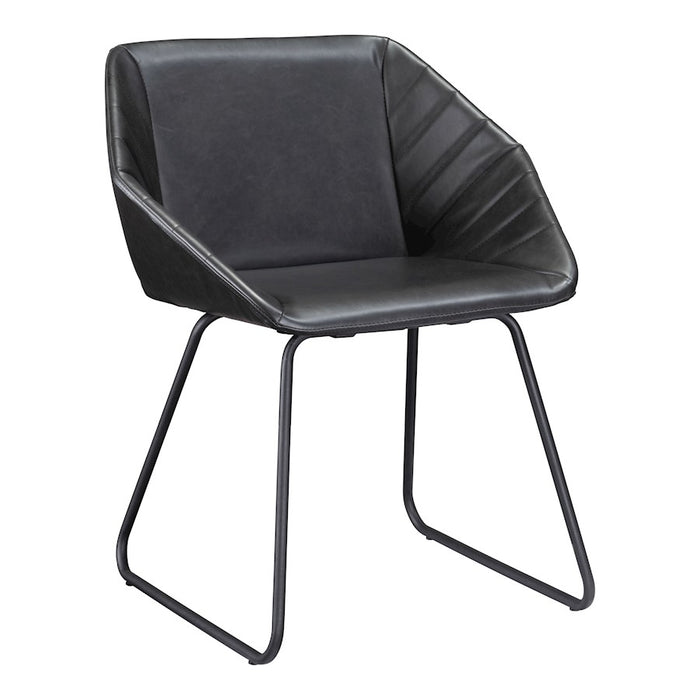 Zuo Modern Miguel Dining Chair Set of 2, Black