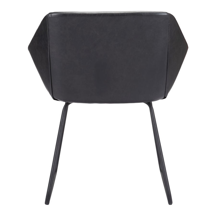 Zuo Modern Miguel Dining Chair Set of 2, Black