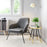 Zuo Modern Manuel Accent Chair, Gray