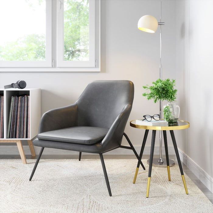 Zuo Modern Manuel Accent Chair, Gray