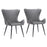 Zuo Modern Alejandro Dining Chair Set of 2, Vintage Gray - 109244