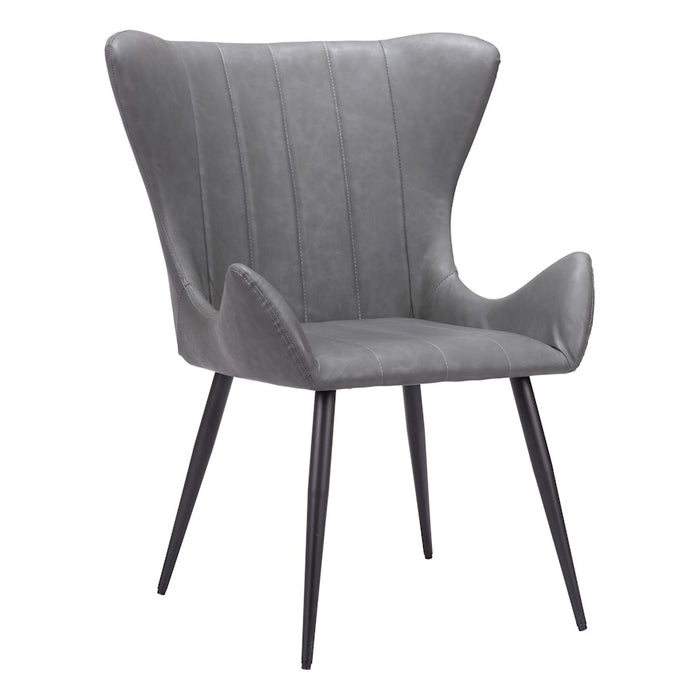 Zuo Modern Alejandro Dining Chair Set of 2, Vintage Gray