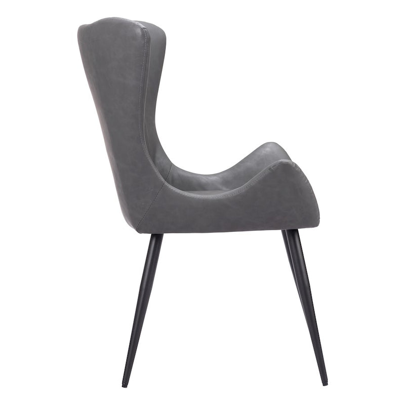 Zuo Modern Alejandro Dining Chair Set of 2, Vintage Gray