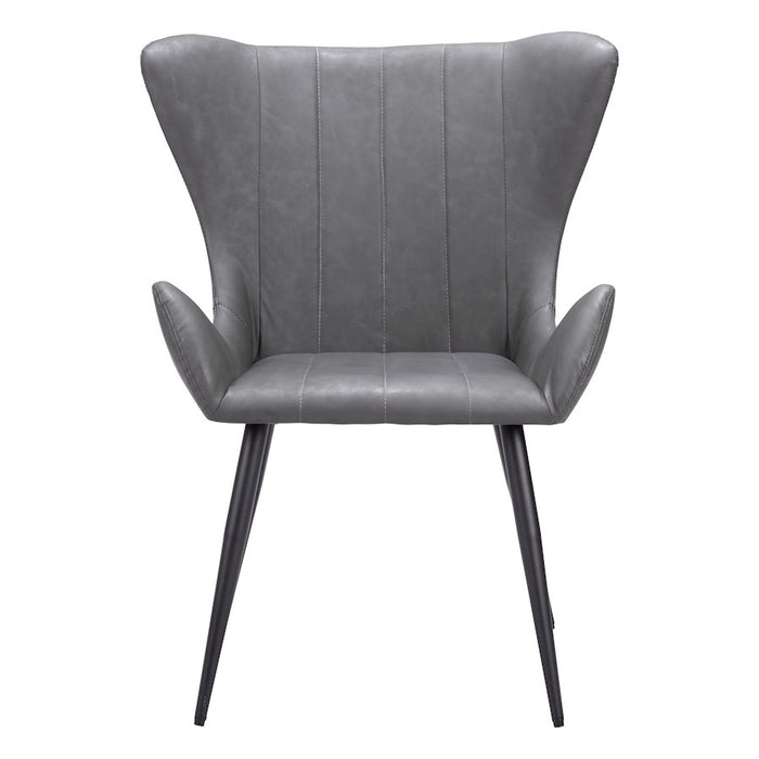 Zuo Modern Alejandro Dining Chair Set of 2, Vintage Gray