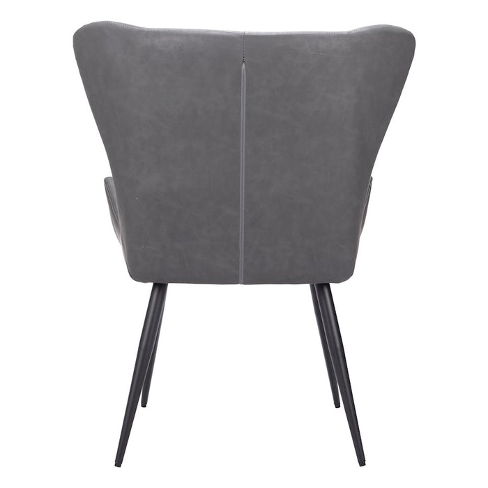 Zuo Modern Alejandro Dining Chair Set of 2, Vintage Gray