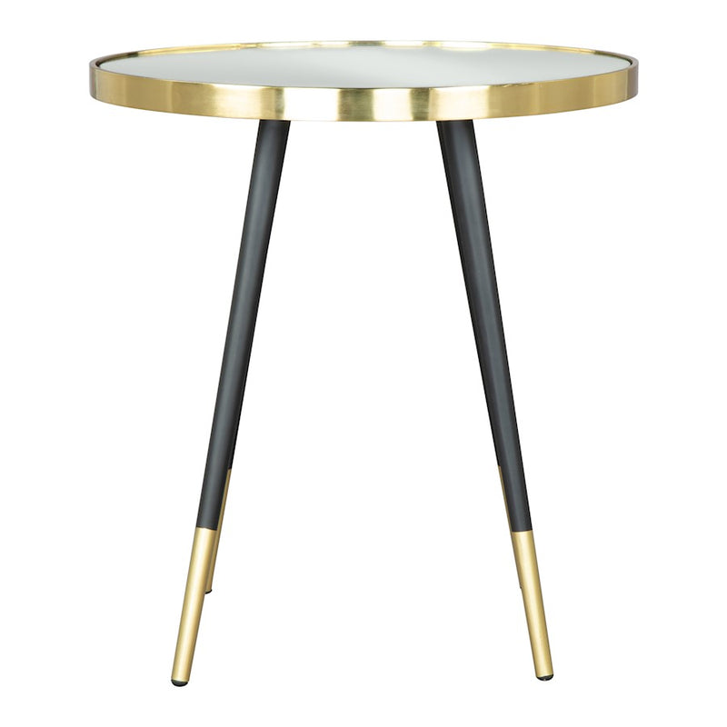 Zuo Modern Particle Side Table, Gold/Black