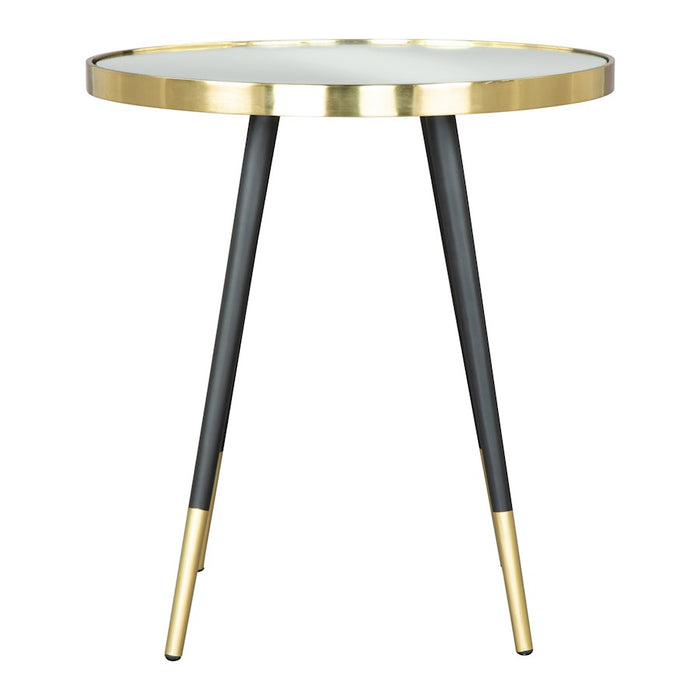 Zuo Modern Particle Side Table, Gold/Black