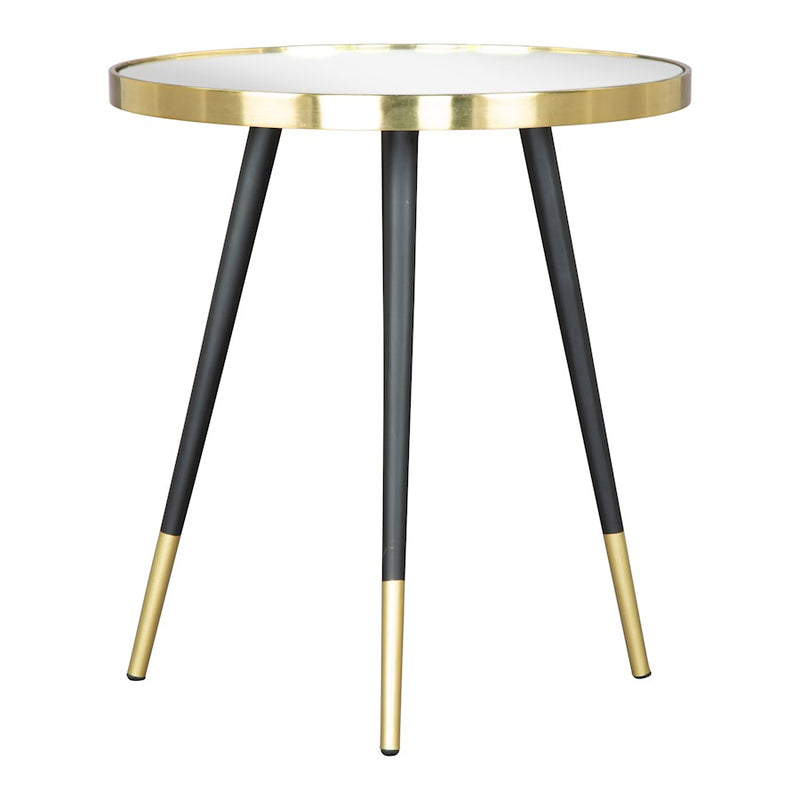 Zuo Modern Particle Side Table, Gold/Black