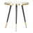 Zuo Modern Particle Side Table, Gold/Black