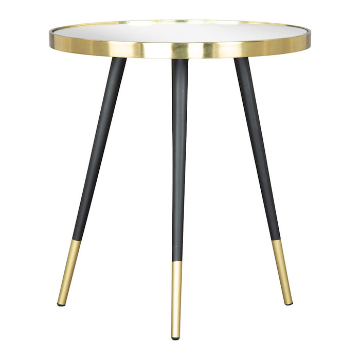 Zuo Modern Particle Side Table, Gold/Black