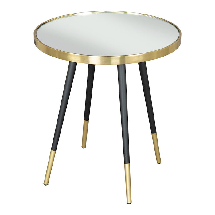 Zuo Modern Particle Side Table, Gold/Black