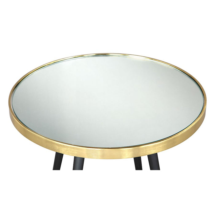 Zuo Modern Particle Side Table, Gold/Black